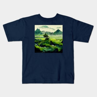 A mossy landscape Kids T-Shirt